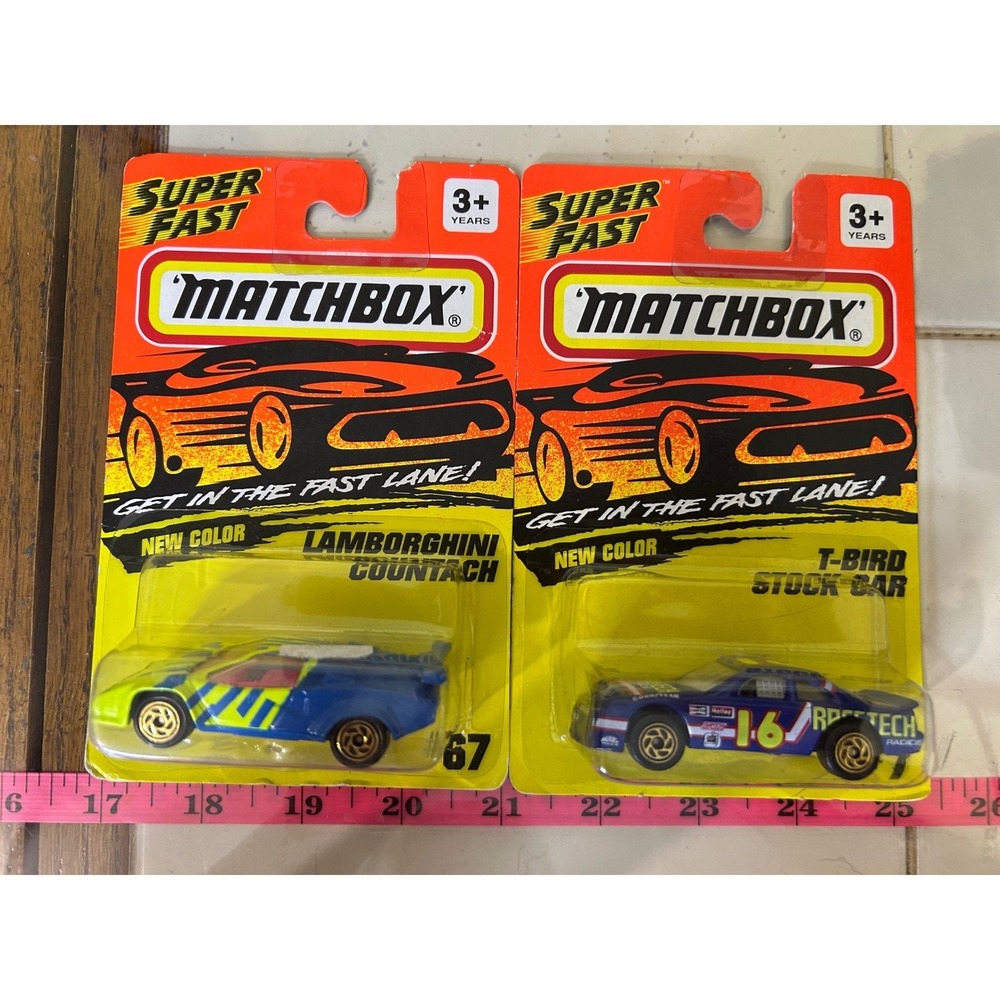 Matchbox Super Fast Lamborghini Countach T-Bird Stock‎ Car New Color